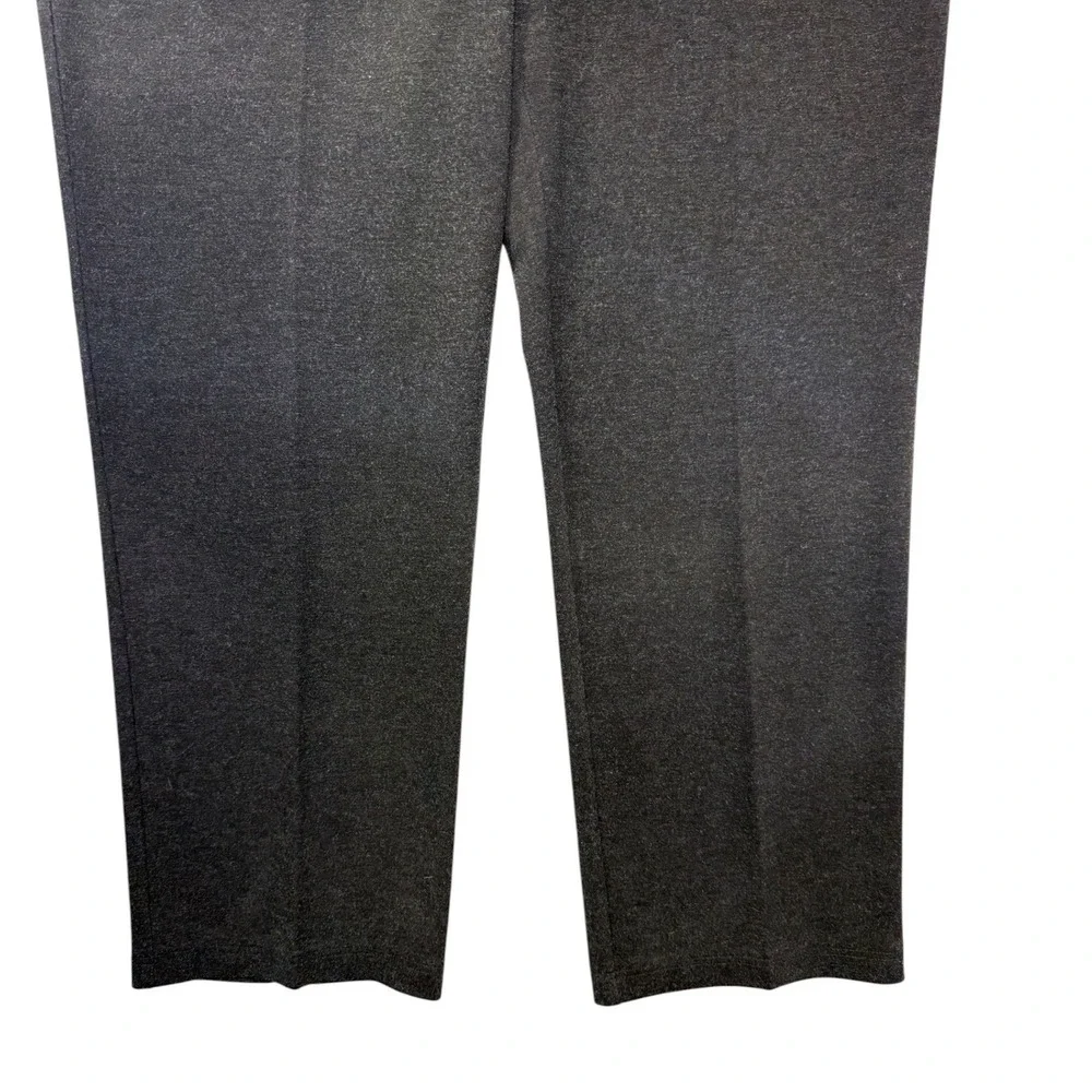 Eileen‎ Fisher Italian Fabric Pull On Straight Leg Pants Black Womens XL